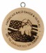 No.100 American Bald Eagl & USA Flag